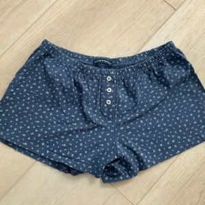 Brandy Melville blue floral sweatshorts